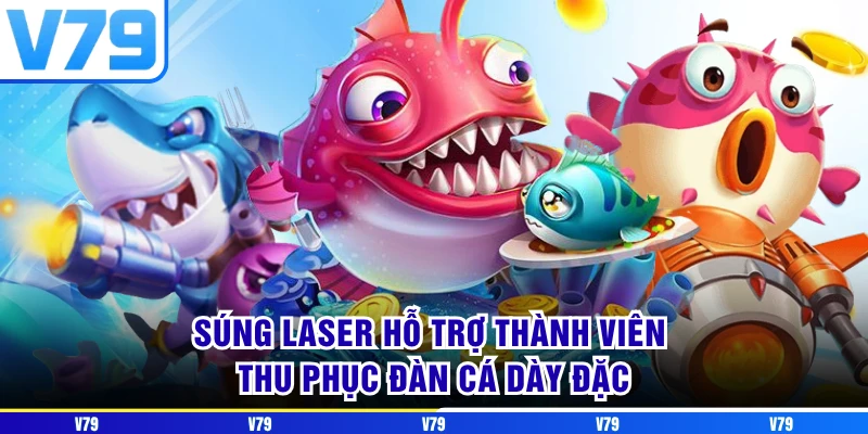 Súng laser hỗ trợ thành viên thu phục đàn cá dày đặc Súng laser hỗ trợ thành viên thu phục đàn cá dày đặc